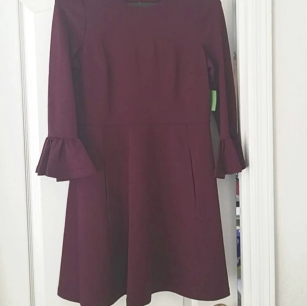 NWT! Kate Spade Bell Sleeve Ponte Skater Mini Dress Sz M